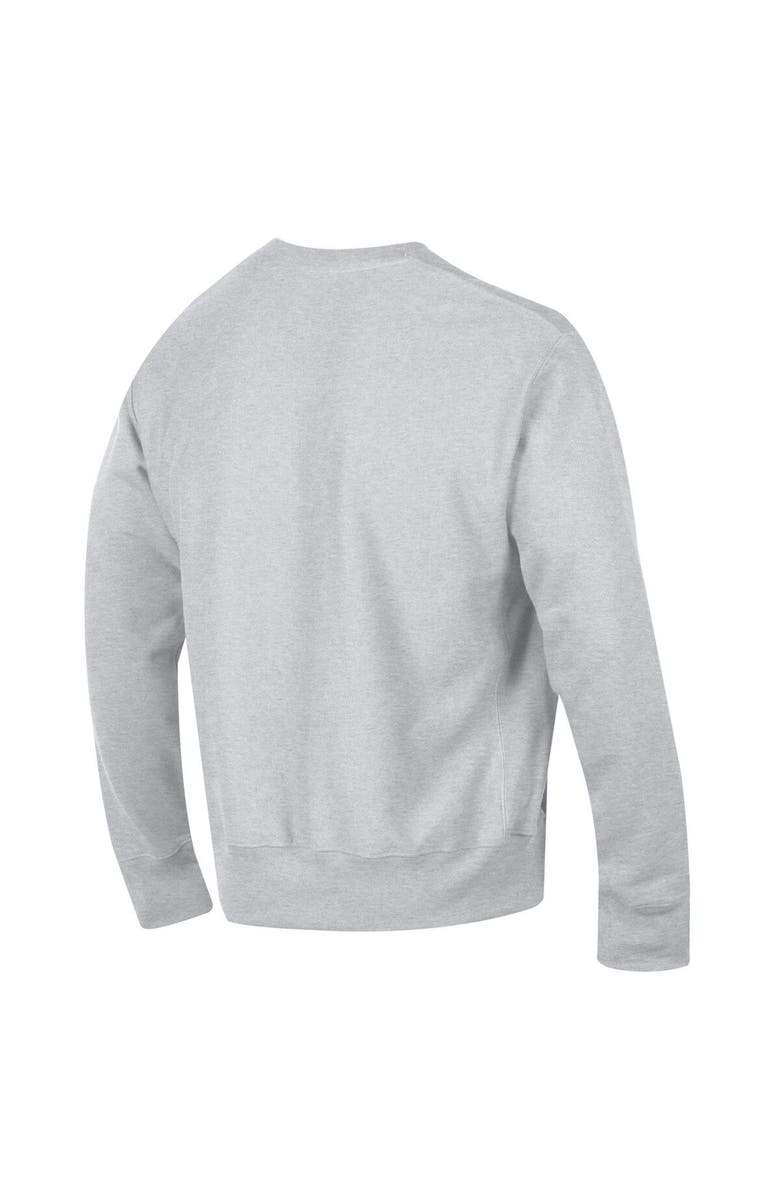 Champion Men's Champion Gray Arkansas Razorbacks Arch Over Logo Reverse Weave Pullover Sweatshirt, Alternate, color, 