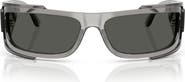 Versace 67mm Rectangular Sunglasses