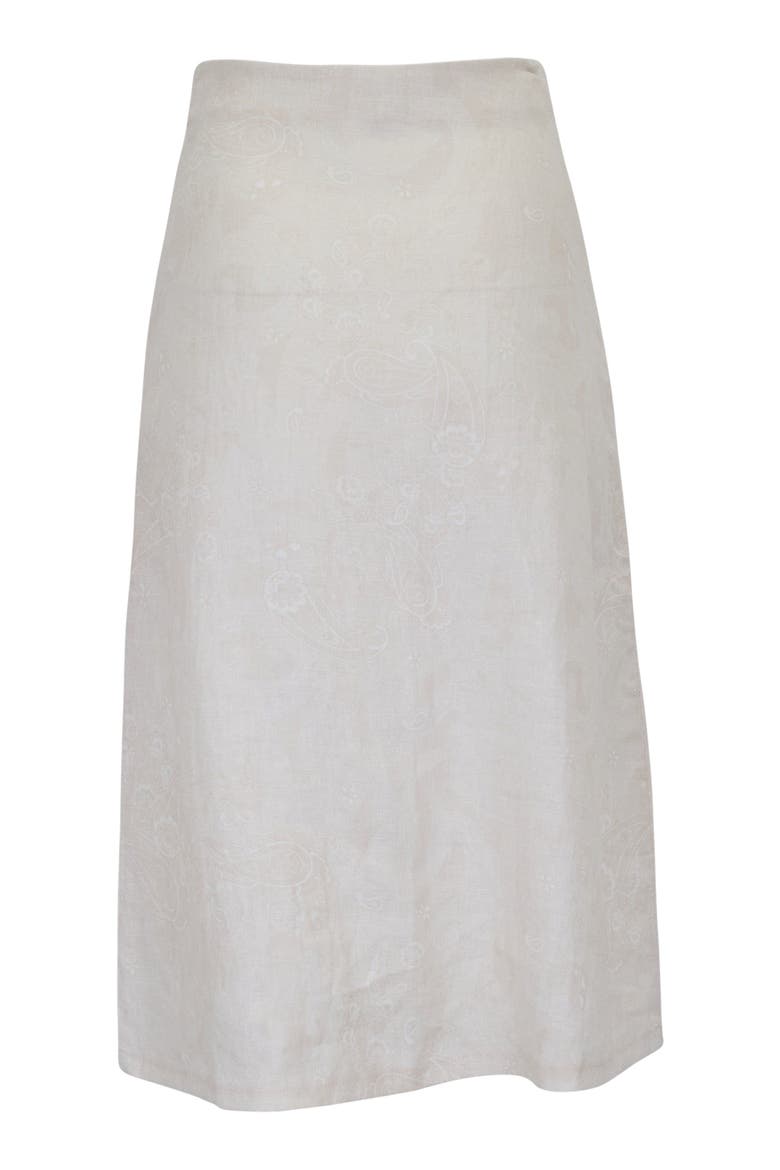 Paisley Explosion Womens Midi Skirt, Alternate, color, PAISLEY EXPLOSION IVORY