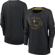 Nike Women's Nike Black Pittsburgh Steelers Rewind Playback Icon Performance Pullover Sweatshirt