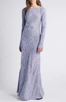 Faithfull the Brand Lilou Floral Long Sleeve Crepe Maxi Dress