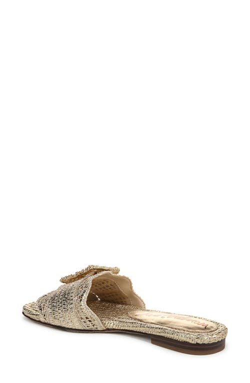 Shop Sam Edelman Bambi 6 Slide Sandal In Amber Gold