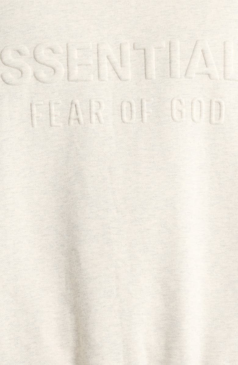 Fear of God Essentials Classic Fit Logo Crewneck Sweatshirt, Alternate, color, Oatmeal Heather