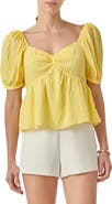English Factory Puff Sleeve Top