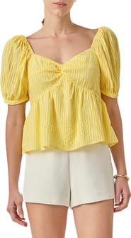 English Factory Puff Sleeve Top