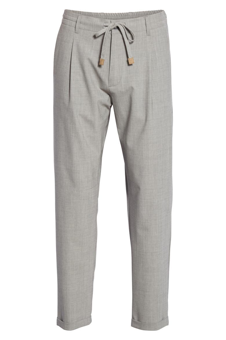 Stretch Wool Jogger Dress Pants, Alternate, color, LIGHT GREY