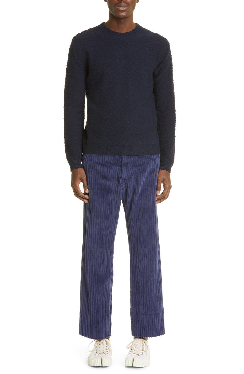 Maison Margiela Crewneck Cotton Blend Bouclé Sweater, Alternate, color,