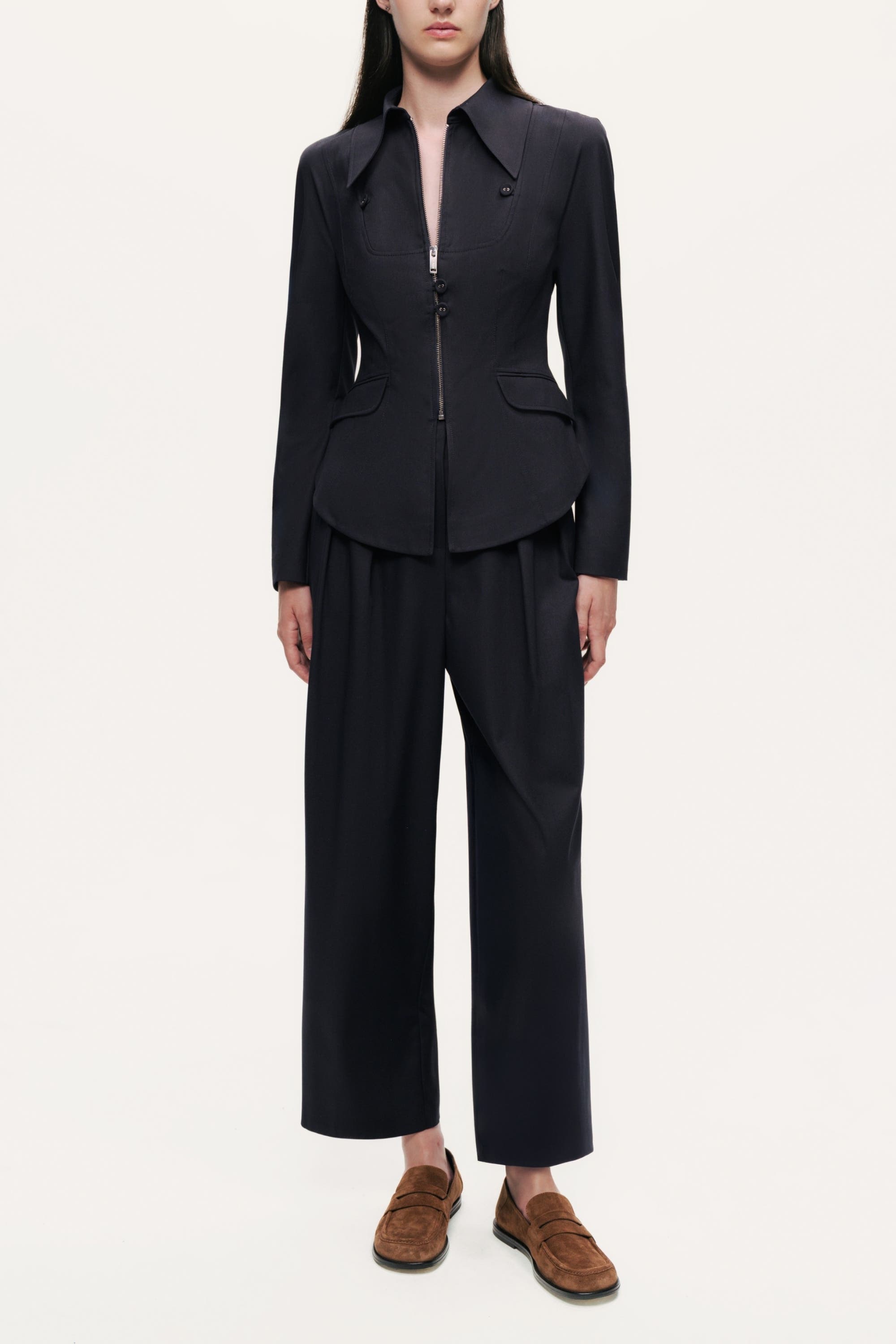 Zip-Front Tailored Jacket - image 4