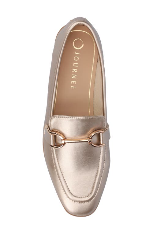 Shop Journee Collection Mizza Bit Loafer In Champagne