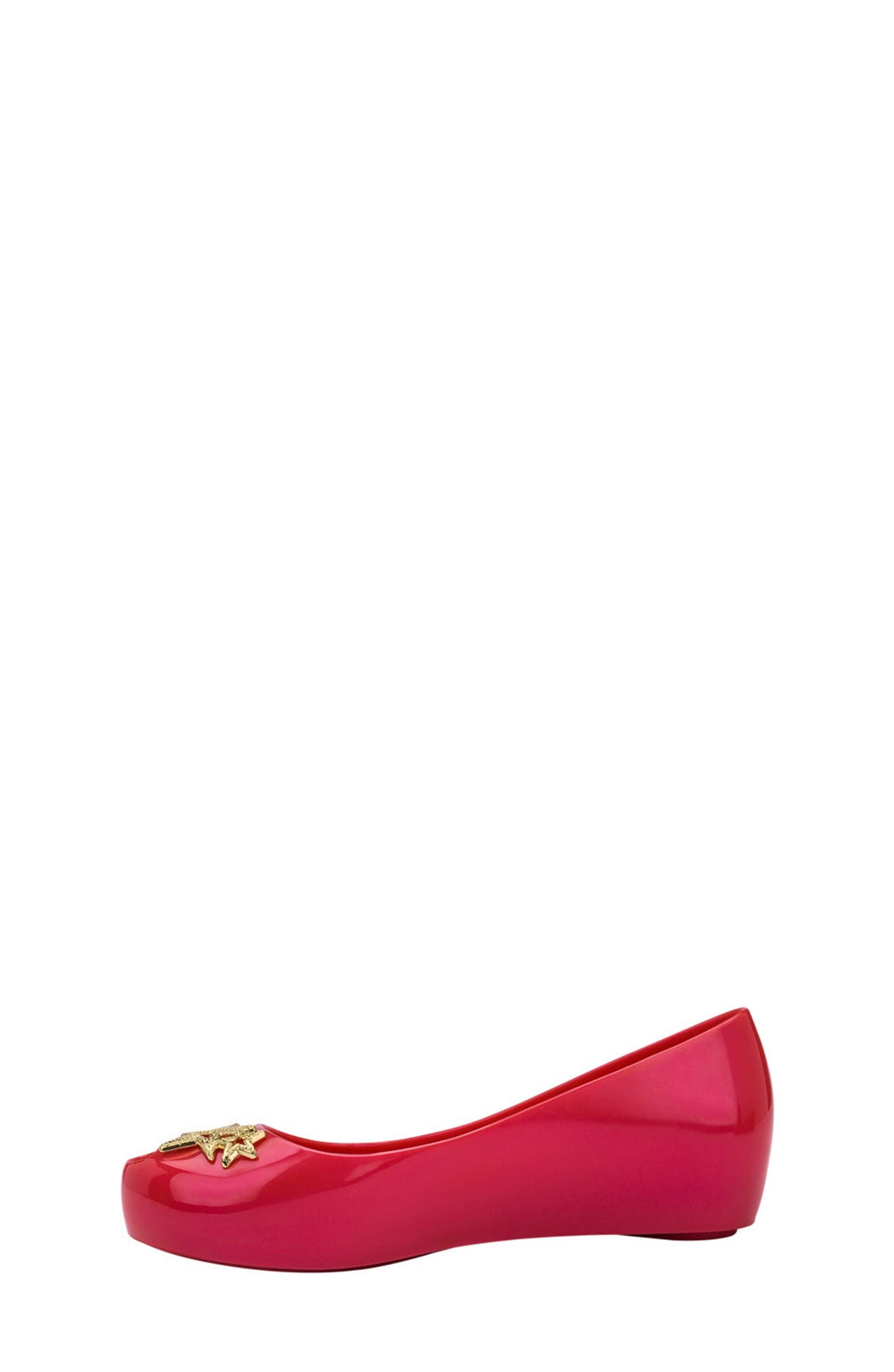 Mini Melissa Ultragirl Ballet Flat, Alternate, color, Red