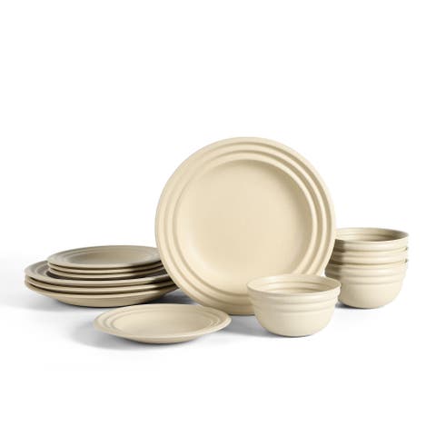 Zen Stoneware 12-Piece Dinnerware Set