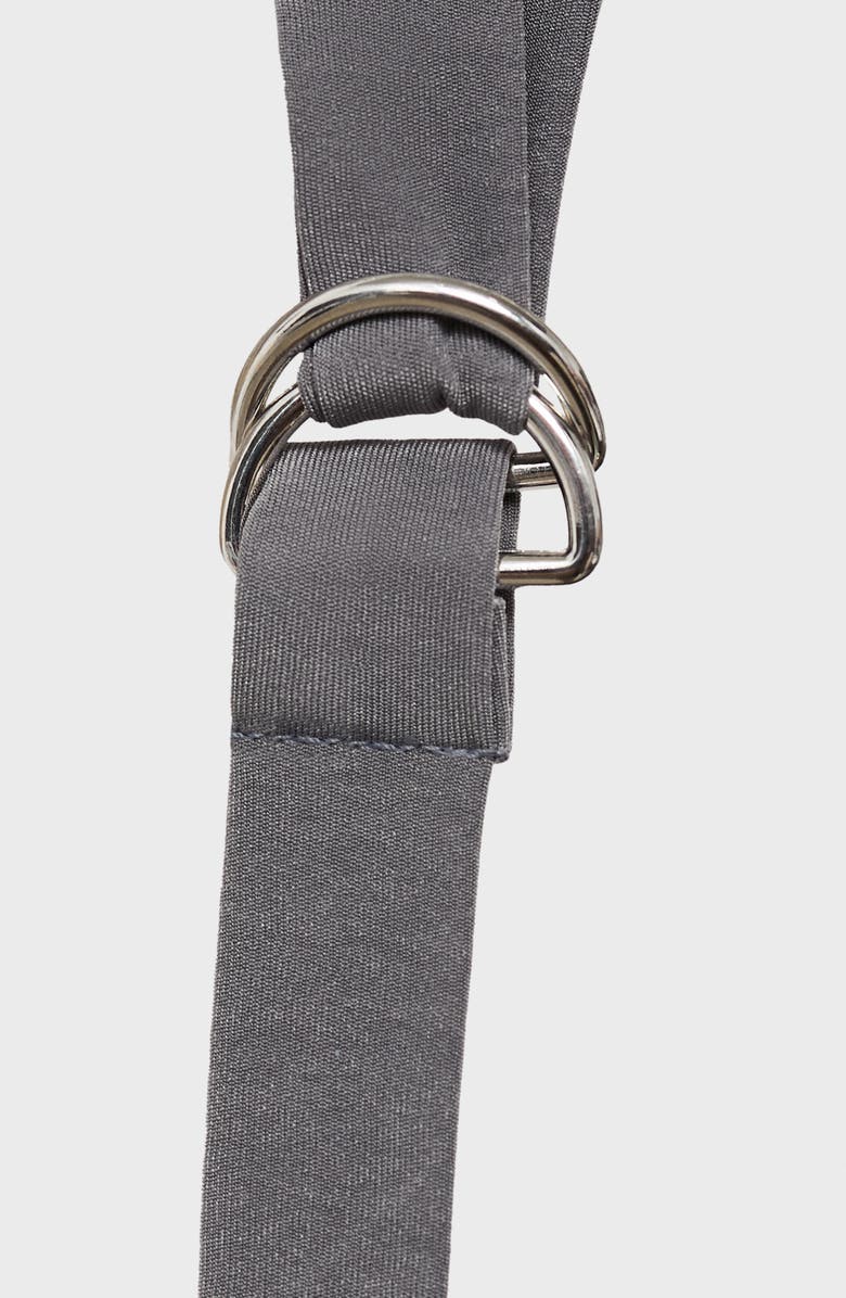 MANGO Drape Halter Top, Alternate, color, Grey