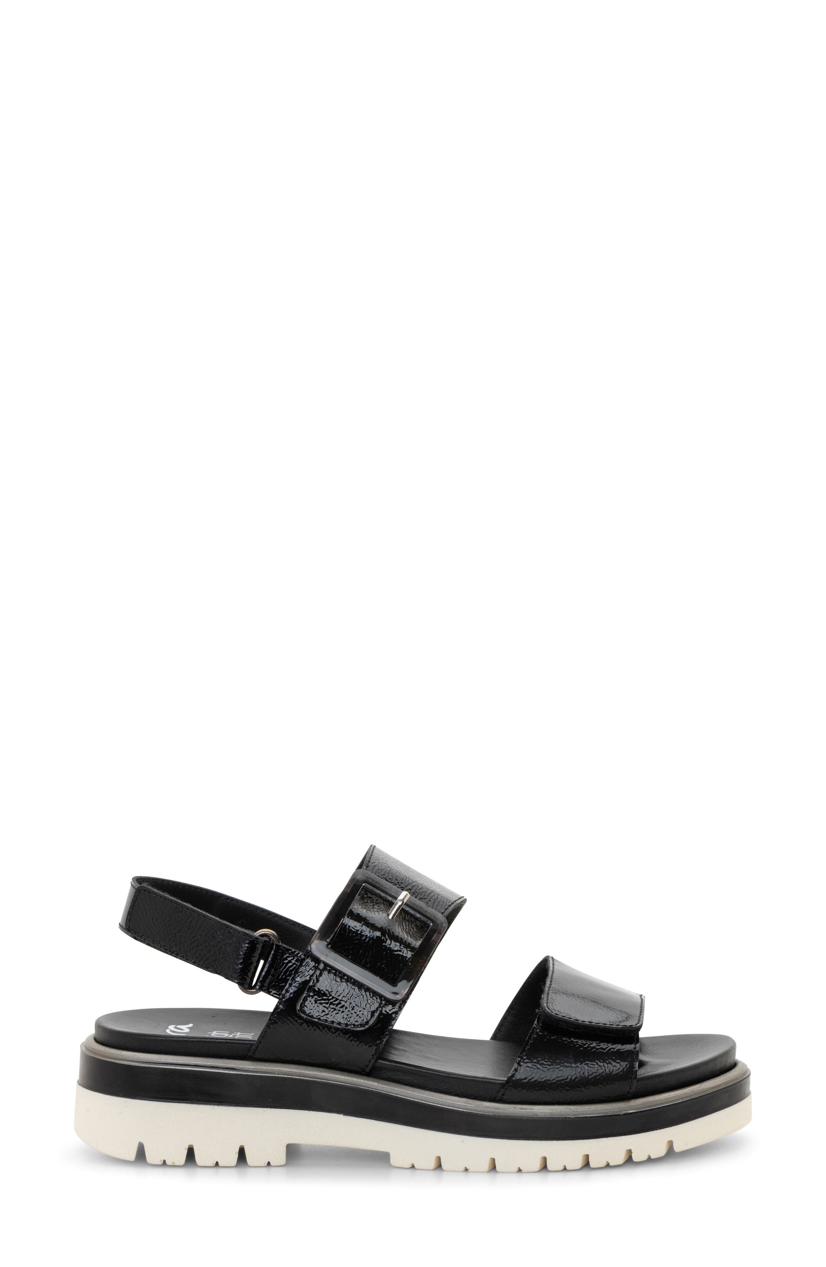 ara Marbella Slingback Platform Sandal, Alternate, color, Black