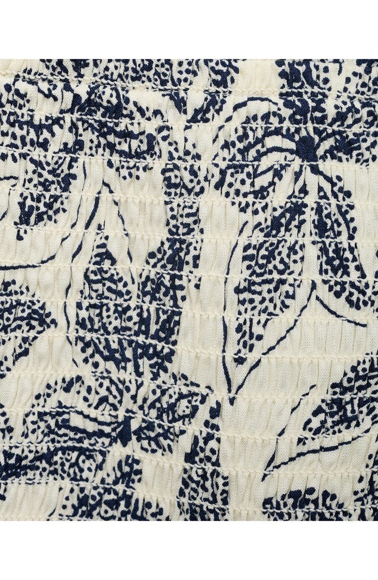 MANGO TEEN Floral Print Halter Dress, Alternate, color, Off White