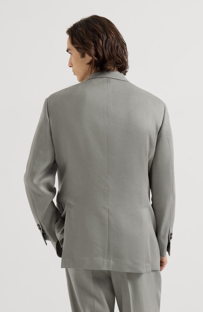 Brunello Cucinelli Gabardine blazer, Alternate, color, Khaki