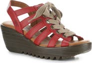 Fly London Litu Strappy Platform Wedge Sandal