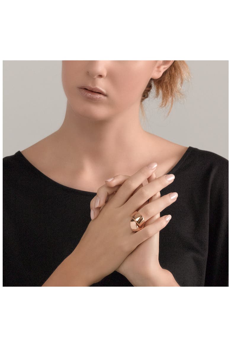 Abbraccio Knot Ring, Alternate, color, ROSE GOLD