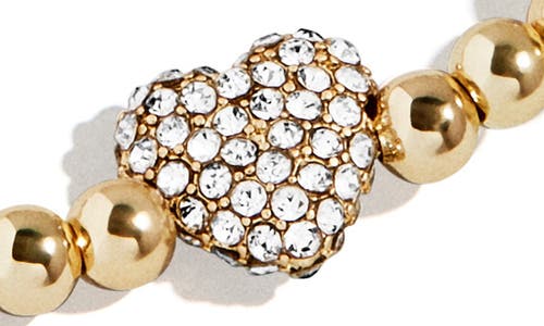 Baublebar Pisa Pavé Heart Station Beaded Bracelet