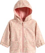 QUINCY MAE Floral Print Hooded Raincoat