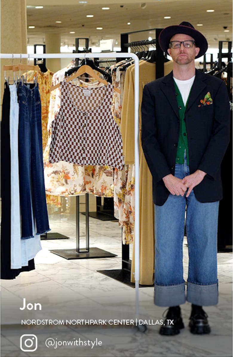 Mykonos Check Button-Up Cotton Tank, sales video thumbnail