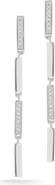 SPHERA MILANO CZ Linear Drop Earrings