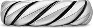 David Yurman Sculpted Cable Band Ring in Sterling Silver
