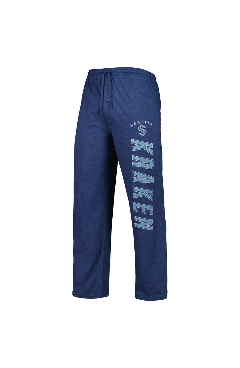 CONCEPTS SPORT Men's Concepts Sport Deep Sea Blue/Gray Seattle Kraken Meter Long Sleeve T-Shirt & Pants Sleep Set, Alternate, color, Gray