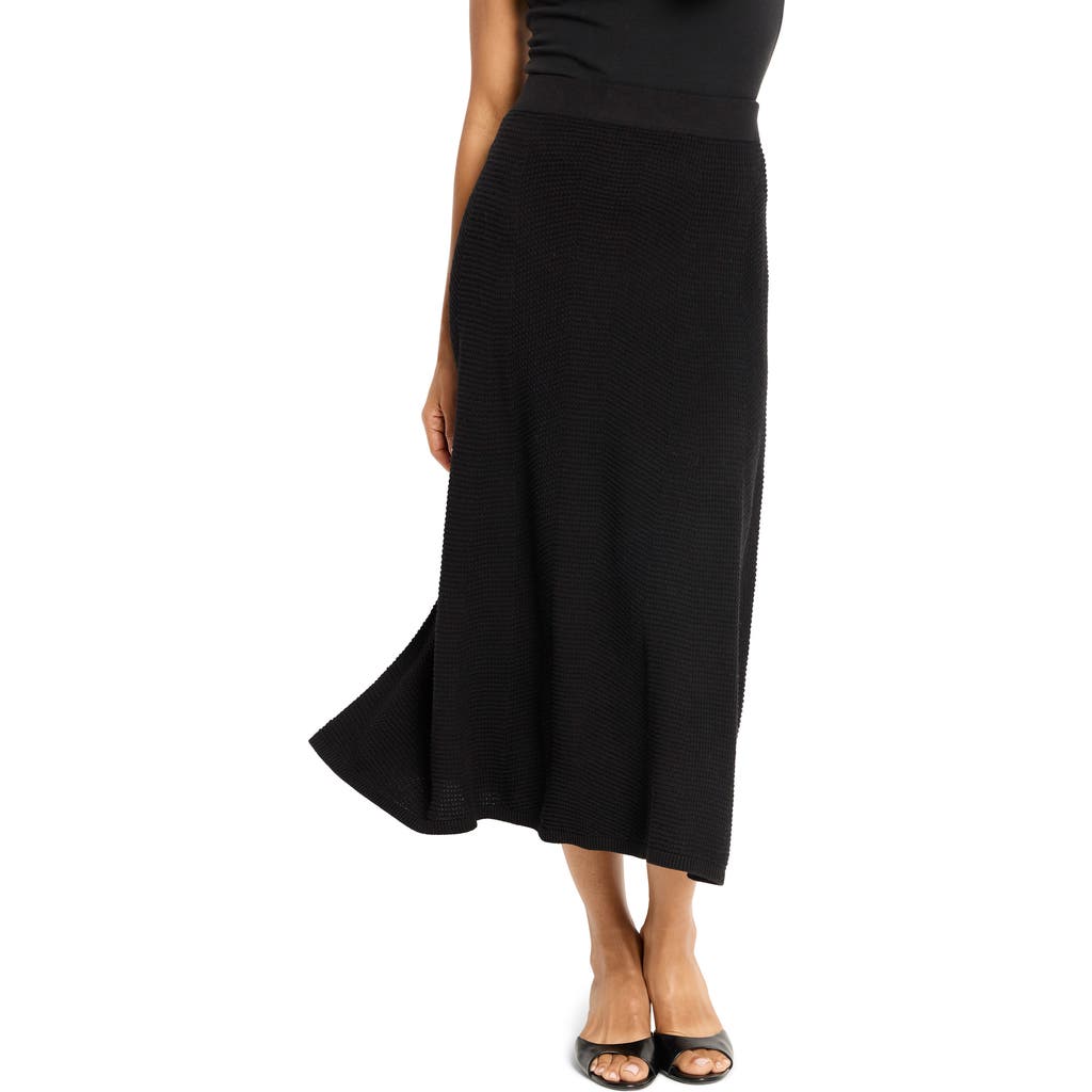 Nic + Zoe Nic+zoe Pixel Knit Skirt In Black