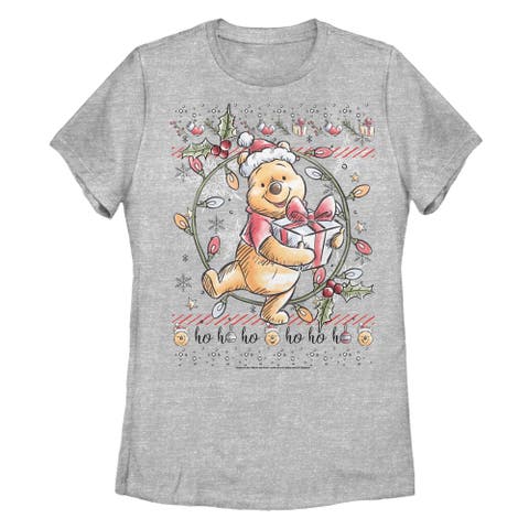 Women's Winnie Christmas Lights Graphic T-Shirt