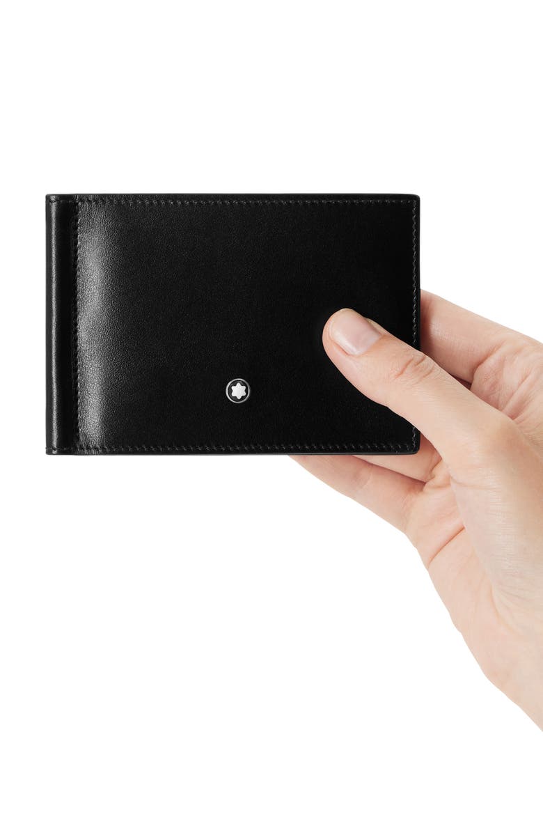 Montblanc Meisterstück Leather Bifold Wallet, Alternate, color, Black