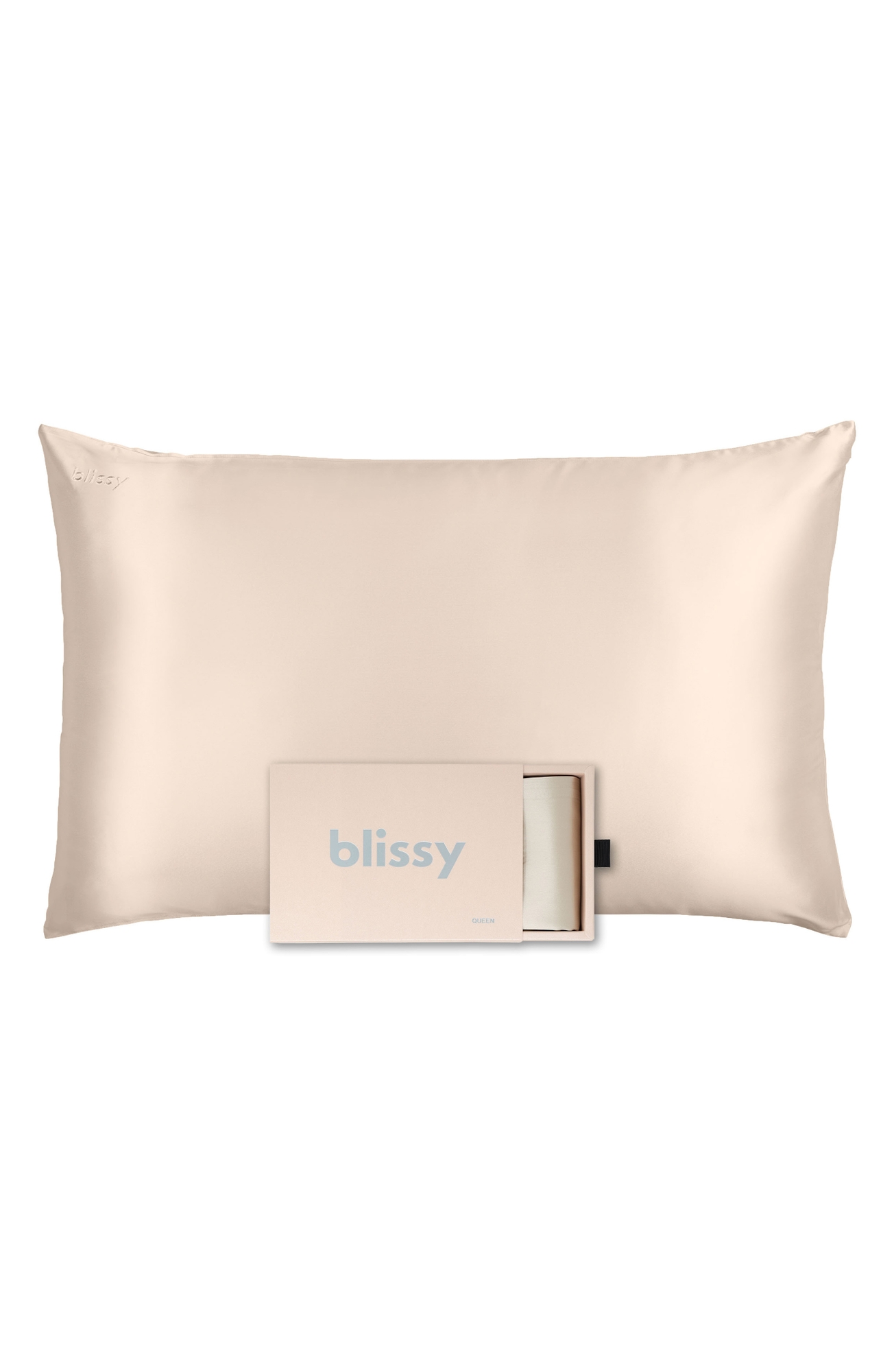 BLISSY Mulberry Silk Pillowcase - Champagne, Standard