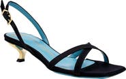 Valentina Rangoni Vulcano Halter Satin Sandal