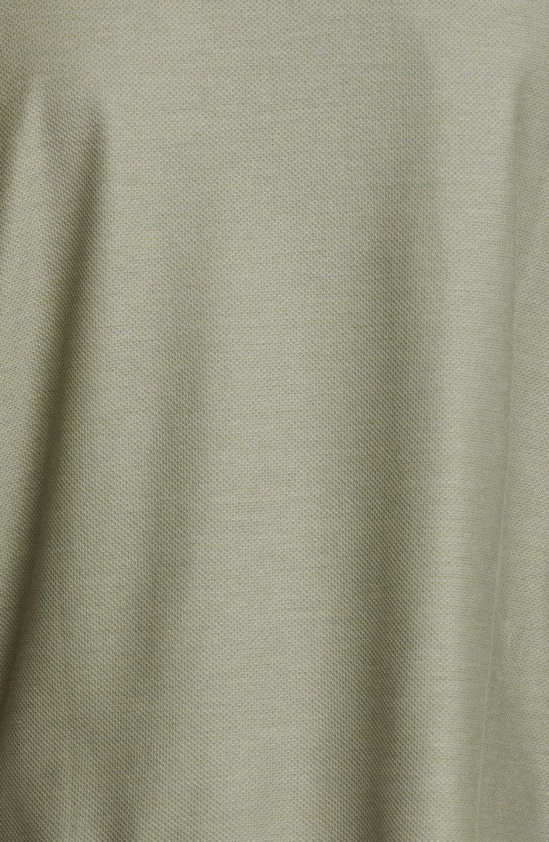 ZEGNA Honeycomb Short Sleeve Cotton & Silk Polo, Alternate, color, 