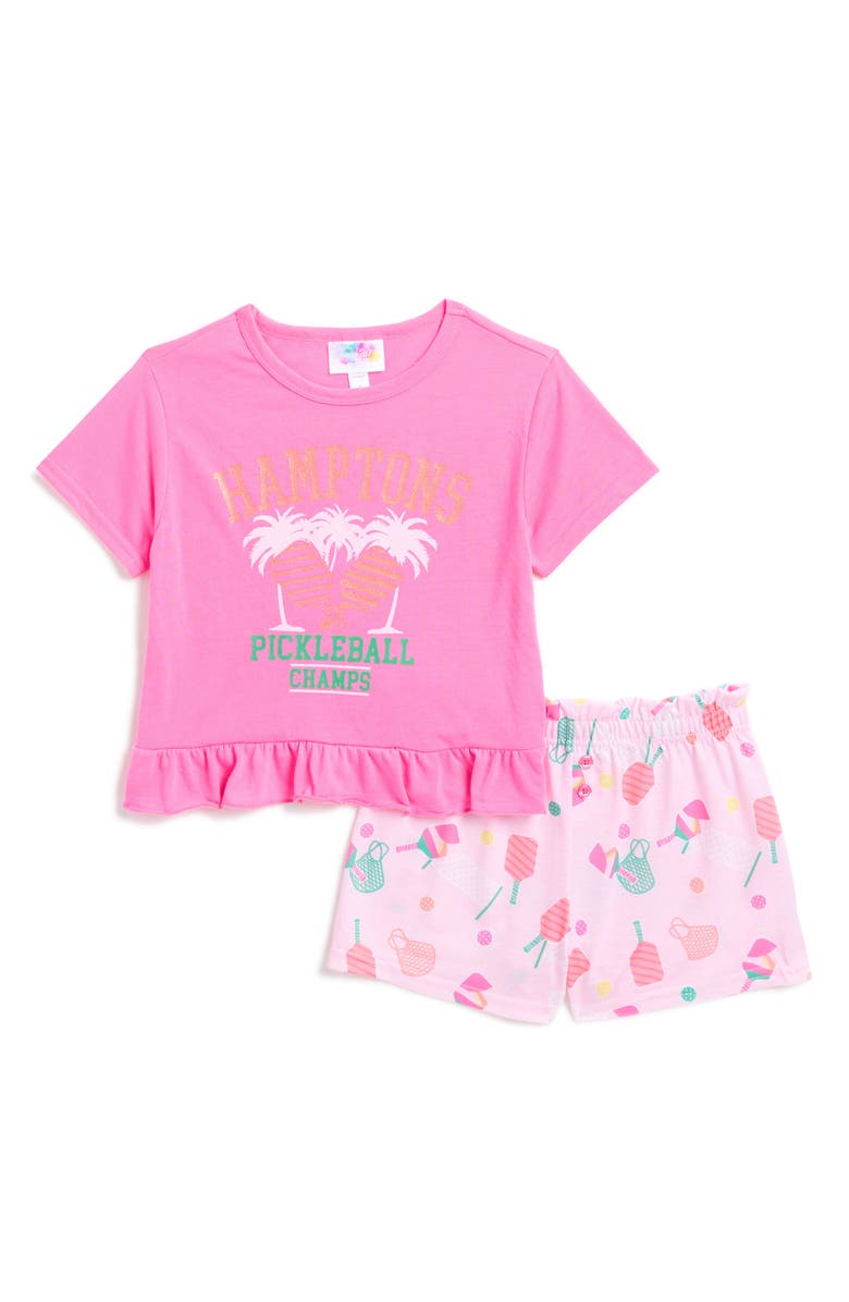 BTWEEN Kids' Pickleball Short Pajamas, Main, color,