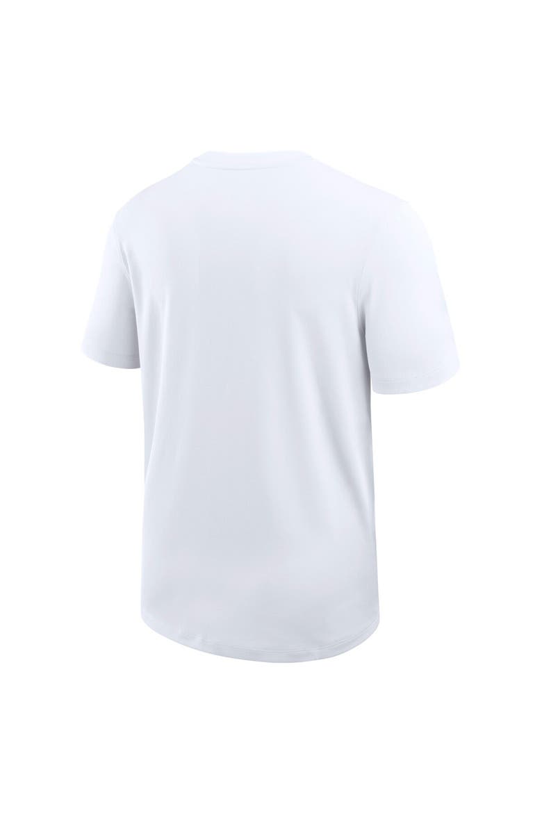 Men's Nike White Georgia Bulldogs 2025 Sideline UV Performance Coach T-Shirt, Alternate, color, White