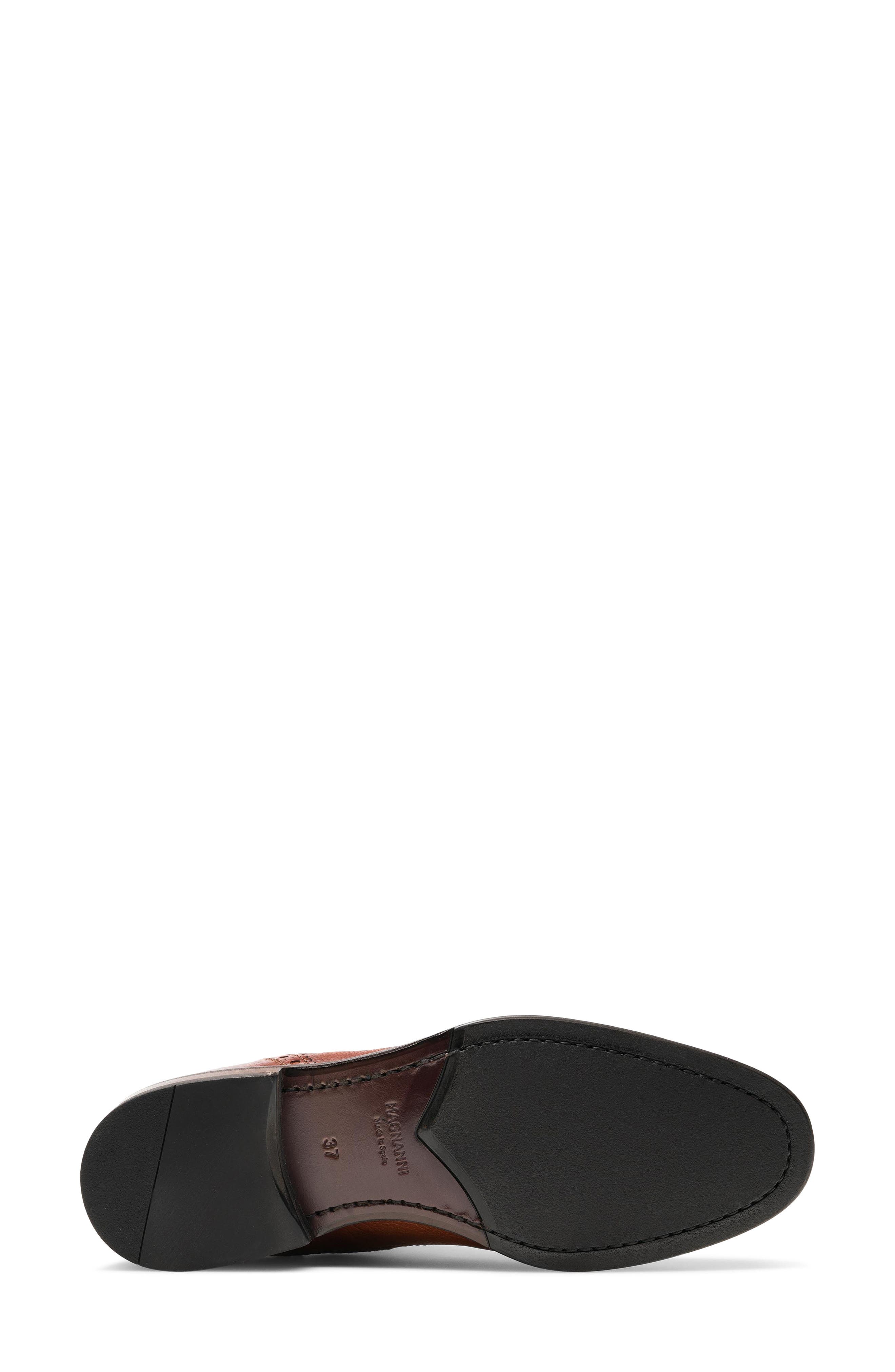 Magnanni Lacie Wingtip Chelsea Boot, Alternate, color, Cognac