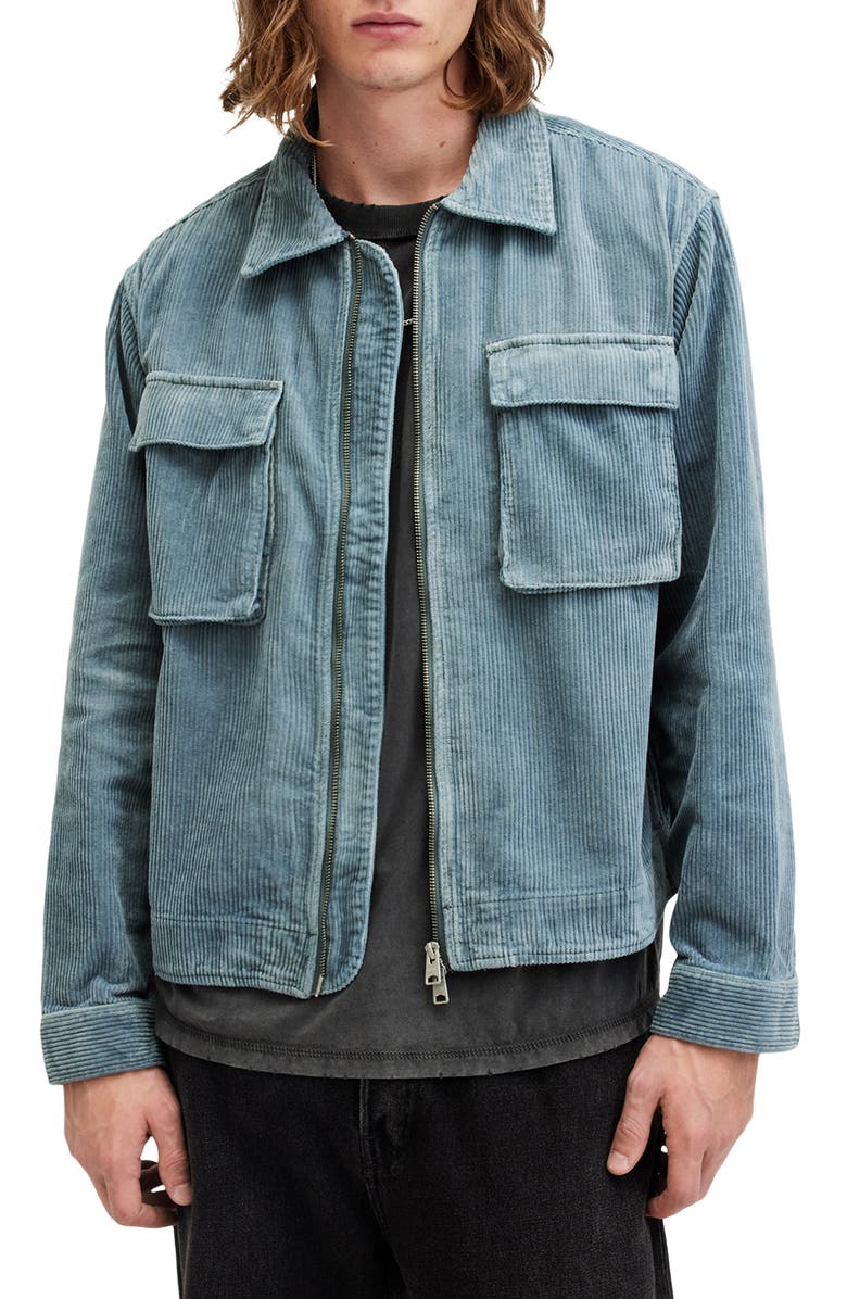 AllSaints Clifton Organic Cotton Corduroy Jacket, Main, color,
