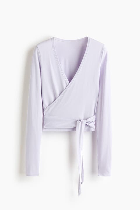 Sports Wrap Top In Modal