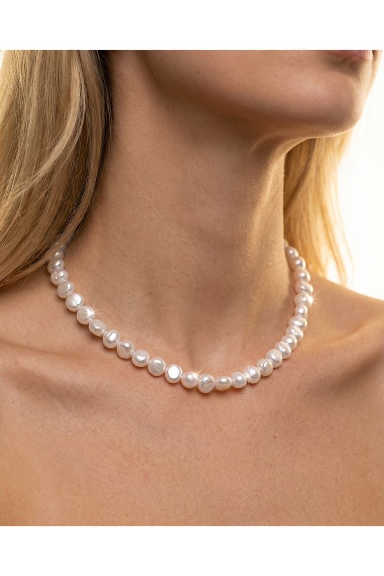 Pete Strand Necklace & Lou Huggie Earring Gift Set - Silver, Alternate, color, Metallic Silver
