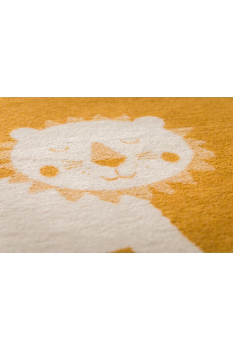 Mila Lions In Love Baby Blanket, Alternate, color, Gold