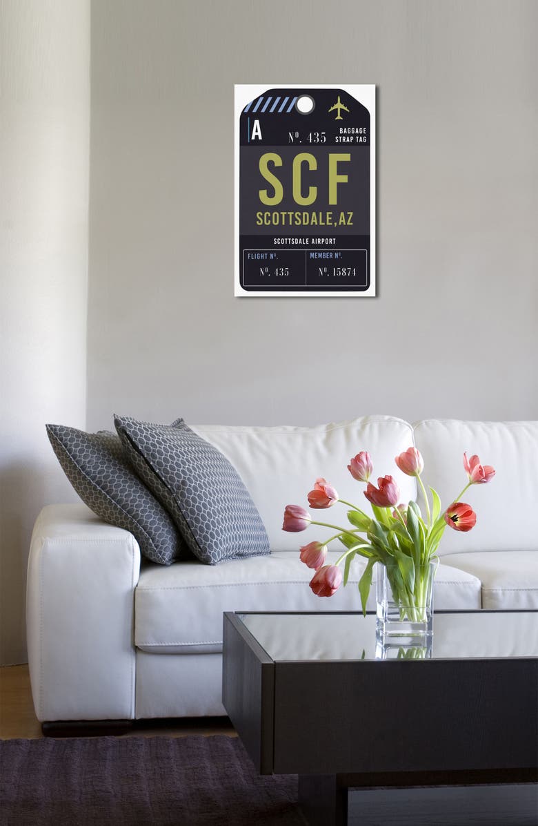 Oliver Gal Scottsdale Luggage Tag Wall Art, Alternate, color,