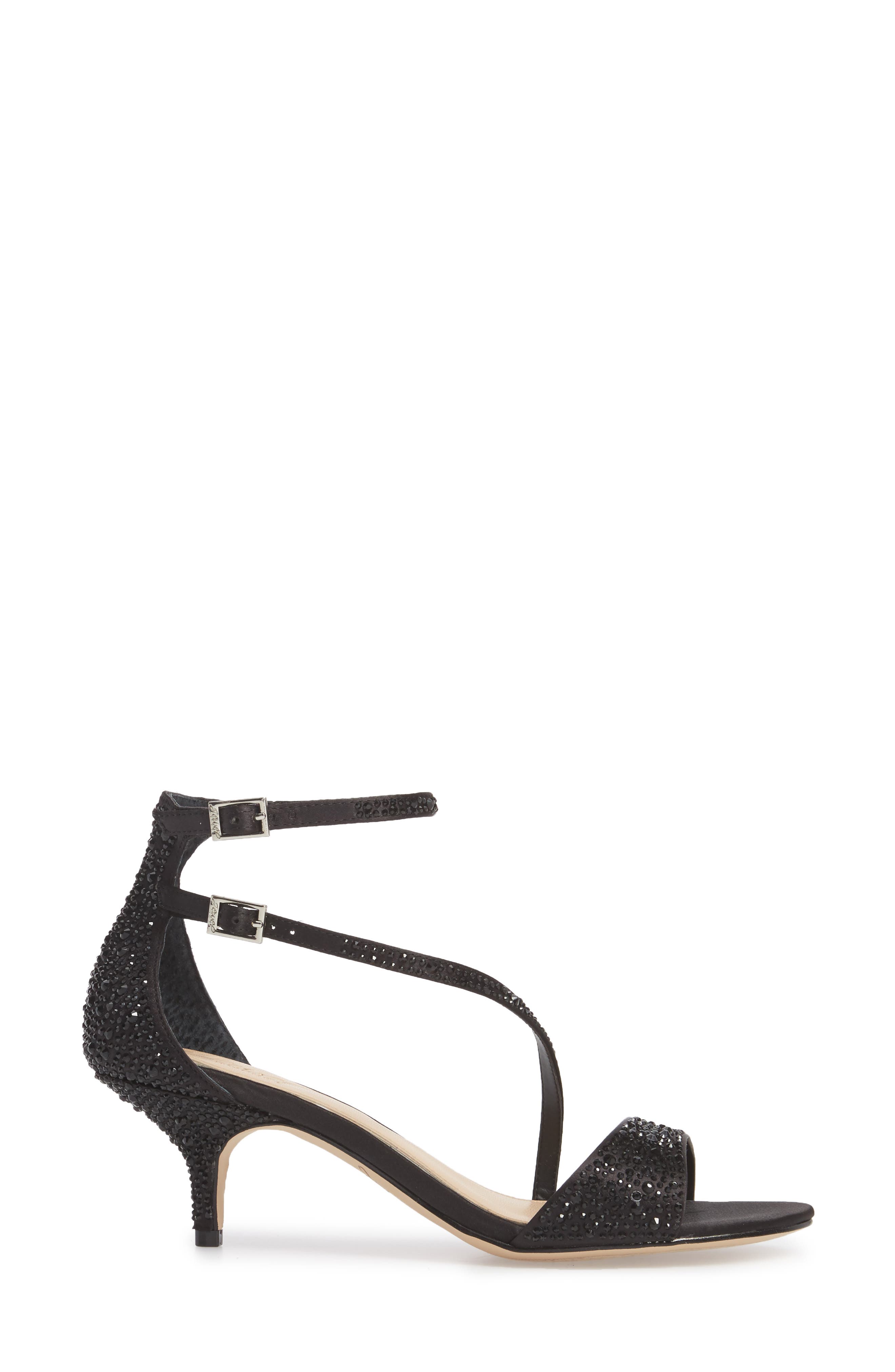 Jewel Badgley Mischka Tangerine Crystal Embellished Sandal, Alternate, color, 