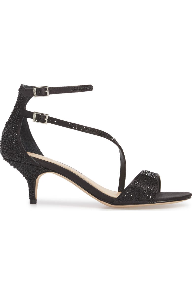 Jewel Badgley Mischka Tangerine Crystal Embellished Sandal, Alternate, color,