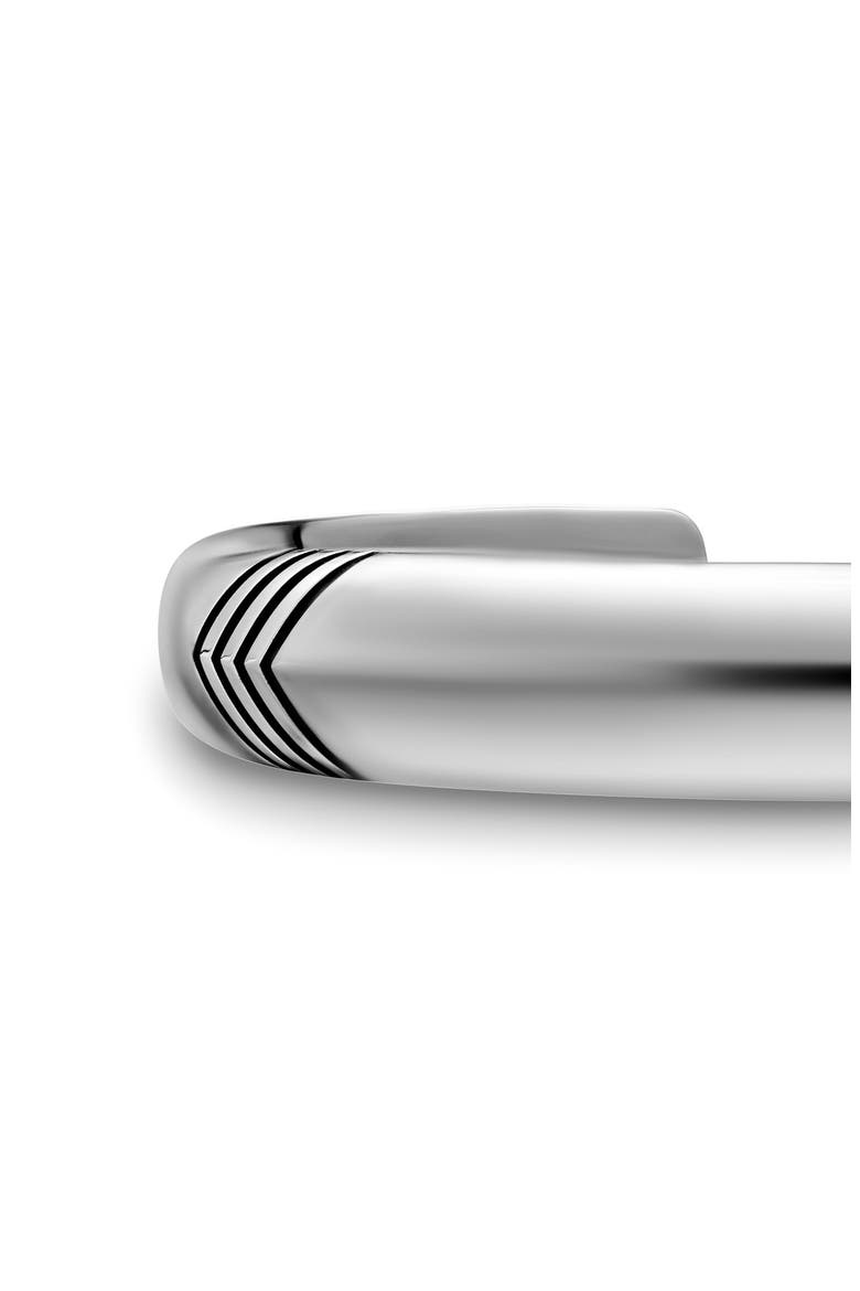 Chevron Bold Cuff Bracelet in Sterling Silver, 12mm, Alternate, color, SILVER