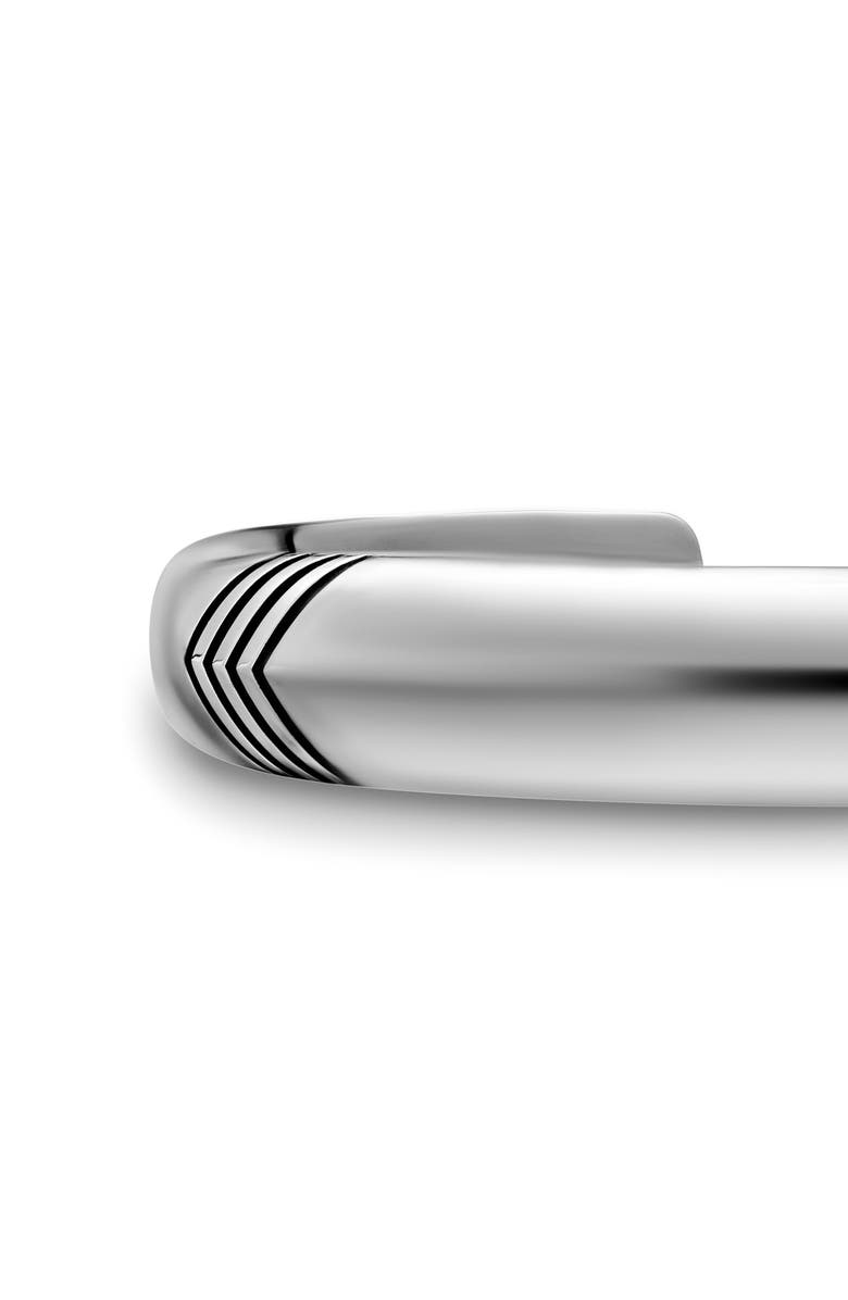 David Yurman Chevron Bold Cuff Bracelet in Sterling Silver, 12mm, Alternate, color, Silver