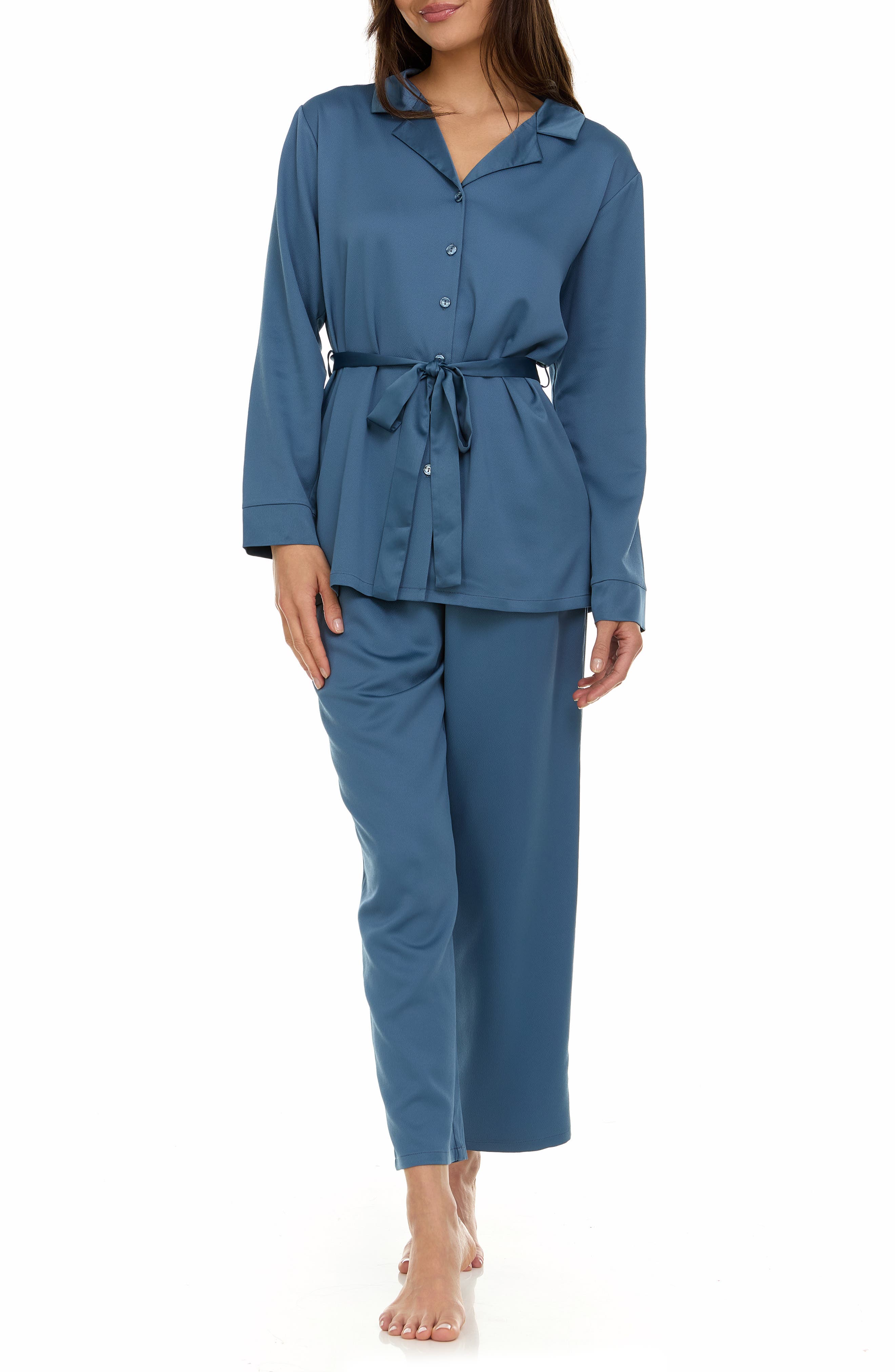 Flora By Flora Nikrooz Hazel Hammered Satin Pajamas