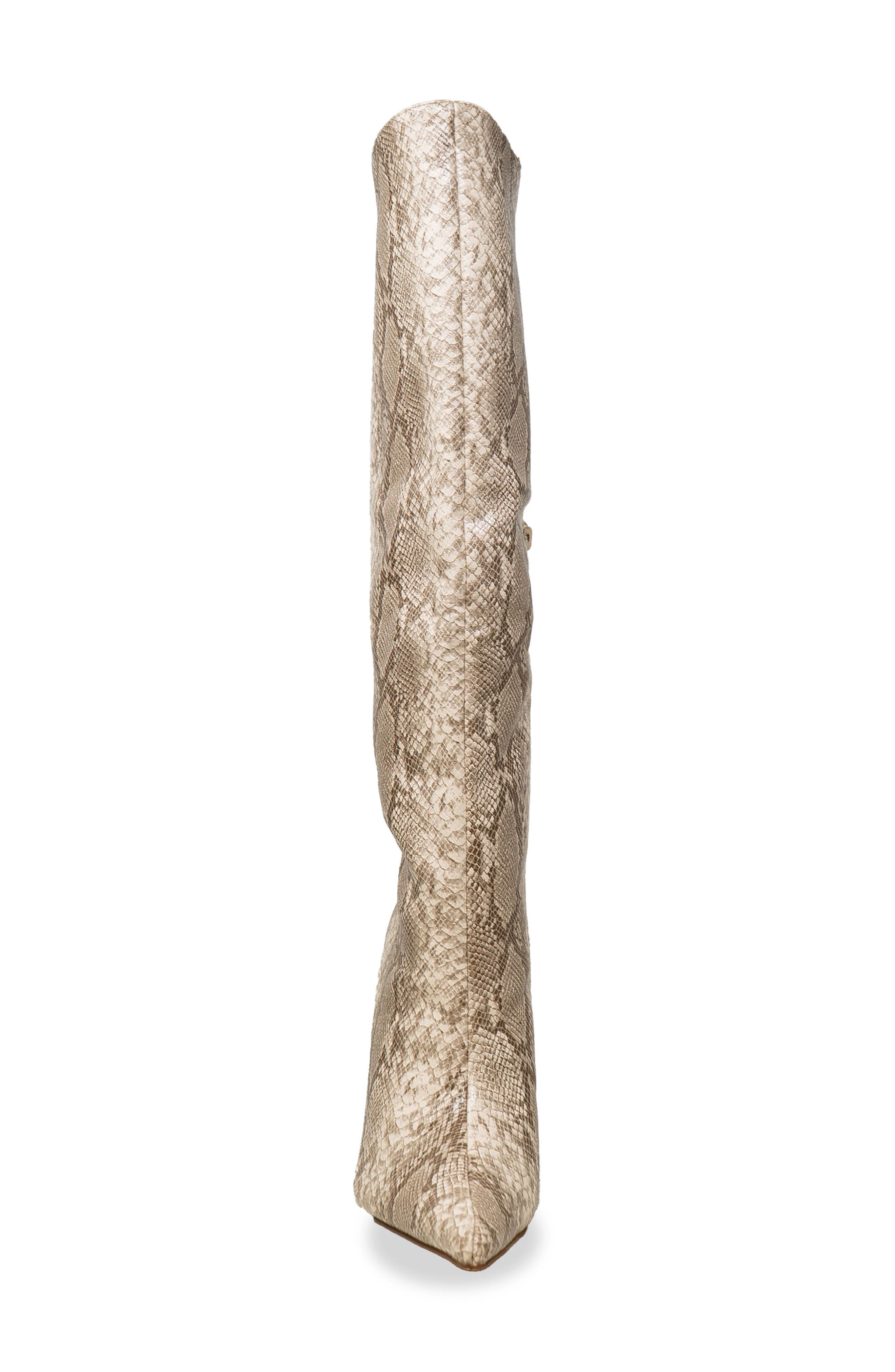 Knee High Boot, Alternate, color, TAN SNAKE