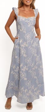Petal & Pup Ellise Lace Trim Soutache Midi Sundress