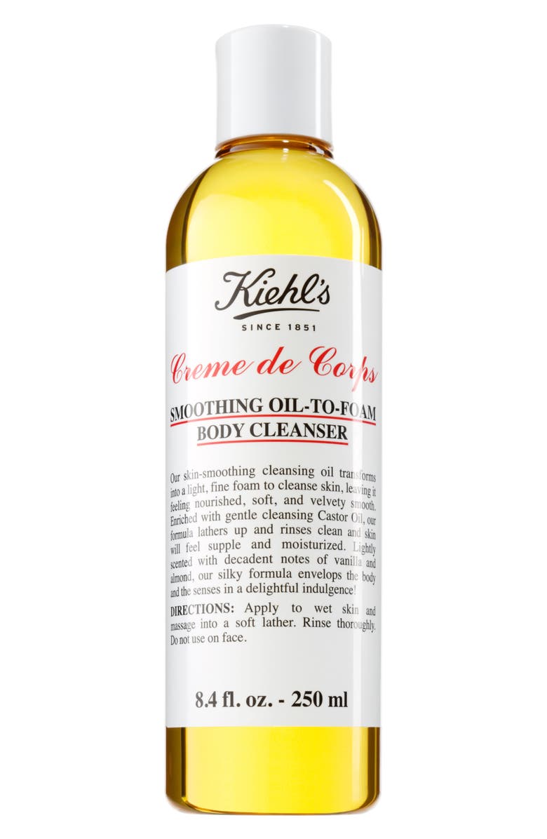 Kiehl's Since 1851 Creme de Corps Smoothing Oil-to-Foam Body Cleanser, Main, color,