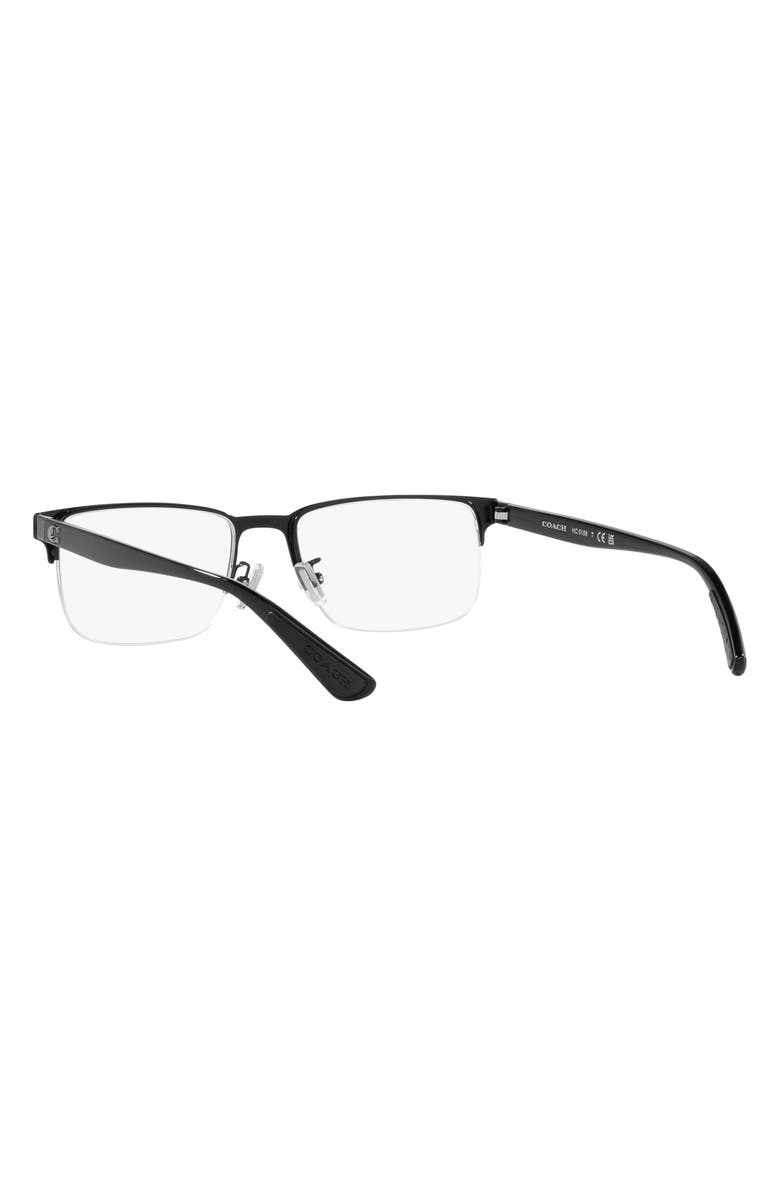 COACH 56mm Rectangular Optical Glasses, Alternate, color,